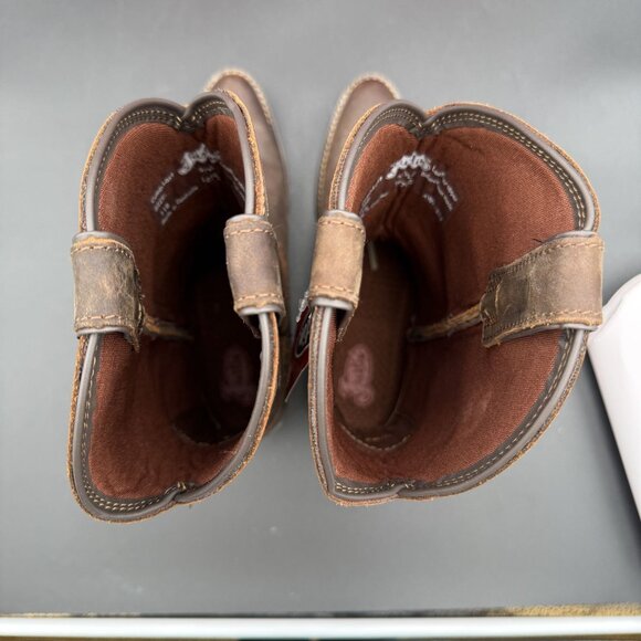 Justin Rosella Western Boots Womens Chocolate 11B Round Toe Embroidered Cowboy - Picture 13 of 16